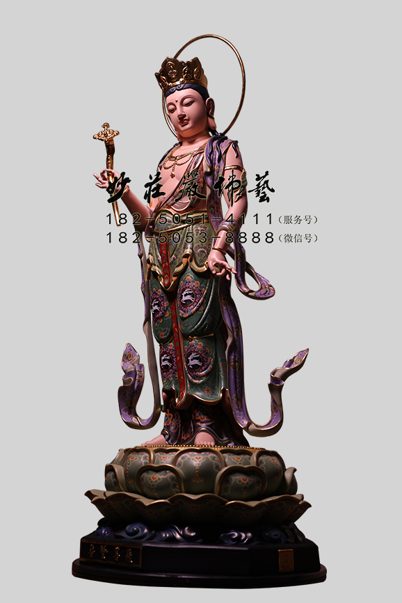 普贤菩萨塑像右侧照 普贤菩萨右侧照