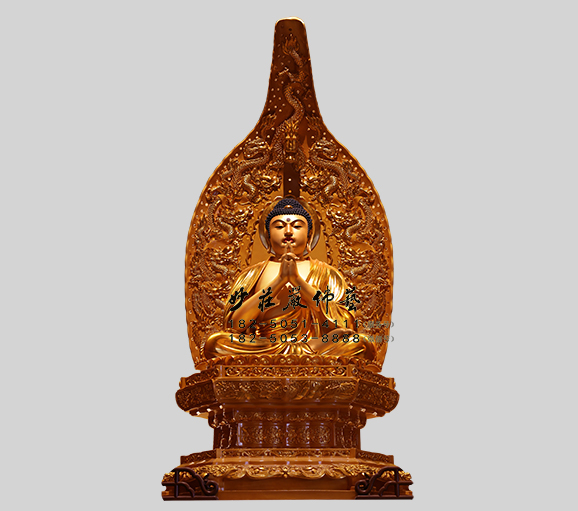 铜雕过去七佛之毗婆尸佛塑像