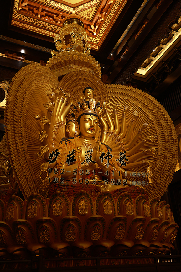 铜雕千手观音佛像 铜雕千手观音佛像