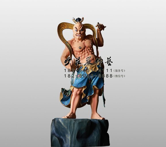 哈将彩绘塑像