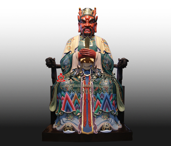 彩绘龙王塑像
