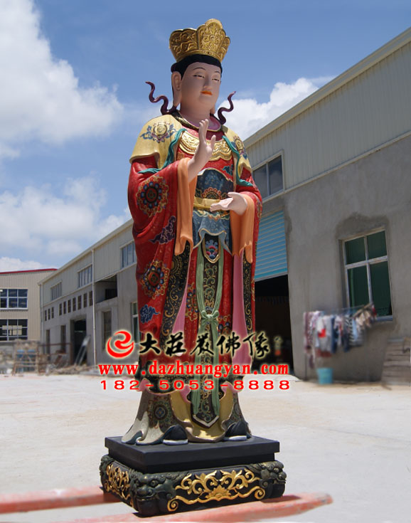 生漆脱胎大功德天彩绘佛像侧面照 生漆脱胎大功德天彩绘佛像侧面照
