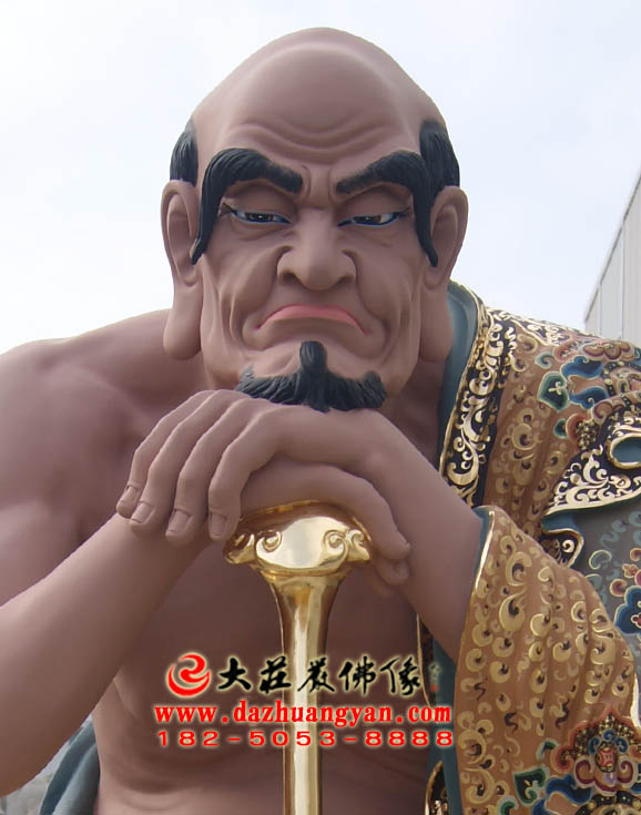 生漆脱胎注茶半托迦尊者彩绘佛像特写 生漆脱胎注茶半托迦尊者彩绘佛像特写