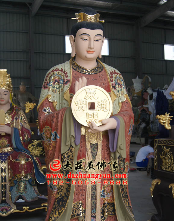 铜雕道教神像郑二 铜雕道教神像郑二