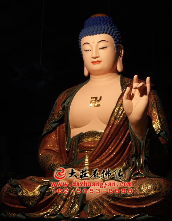 生漆脱胎东方三圣之药师如来彩绘塑像侧面照 生漆脱胎东方三圣之药师如来彩绘塑像侧面照